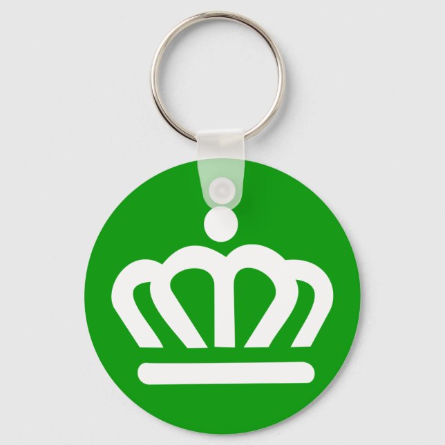 Flag of Charlotte, North Carolina Keychain (Front)