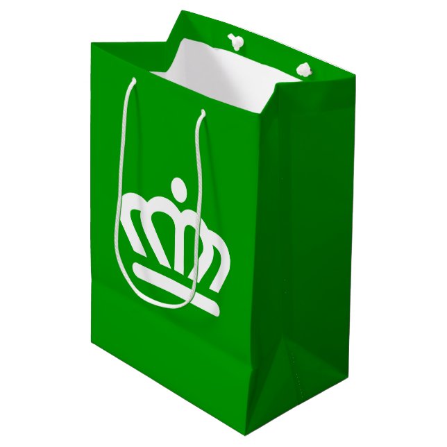 Flag of Charlotte, North Carolina Medium Gift Bag (Front Angled)