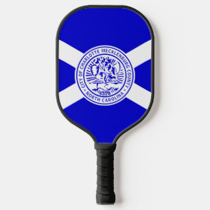 Flag of Charlotte, North Carolina  Pickleball Paddle