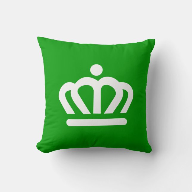 Flag of Charlotte, North Carolina Throw Pillow (Front)