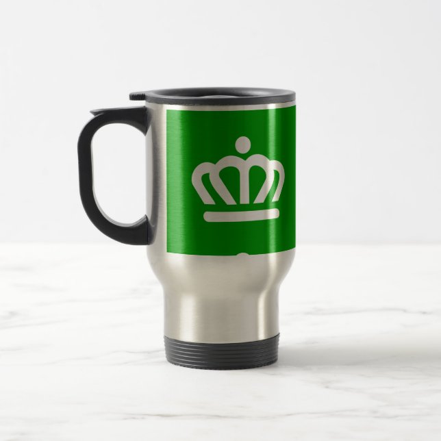 Flag of Charlotte, North Carolina Travel Mug (Left)