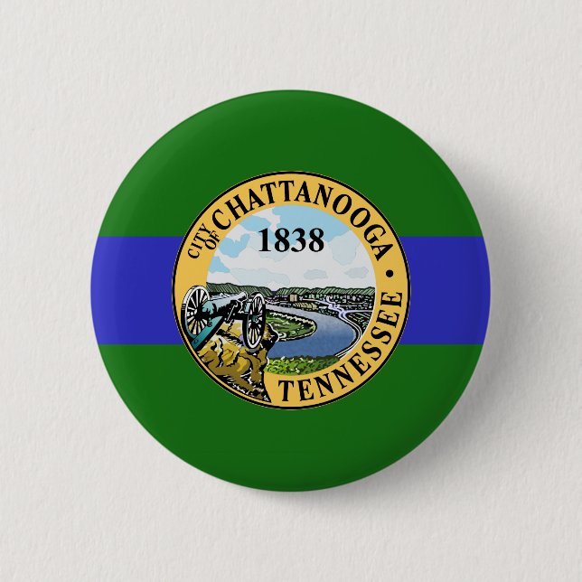 Flag of Chattanooga, Tennessee Button (Front)