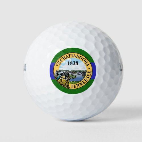 Flag of Chattanooga Tennessee Golf Balls