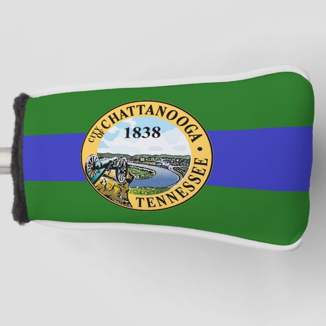 Flag of Chattanooga, Tennessee Golf Head Cover (Front)