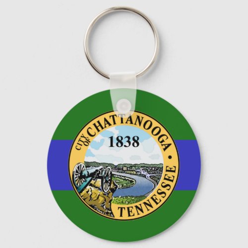 Flag of Chattanooga Tennessee Keychain