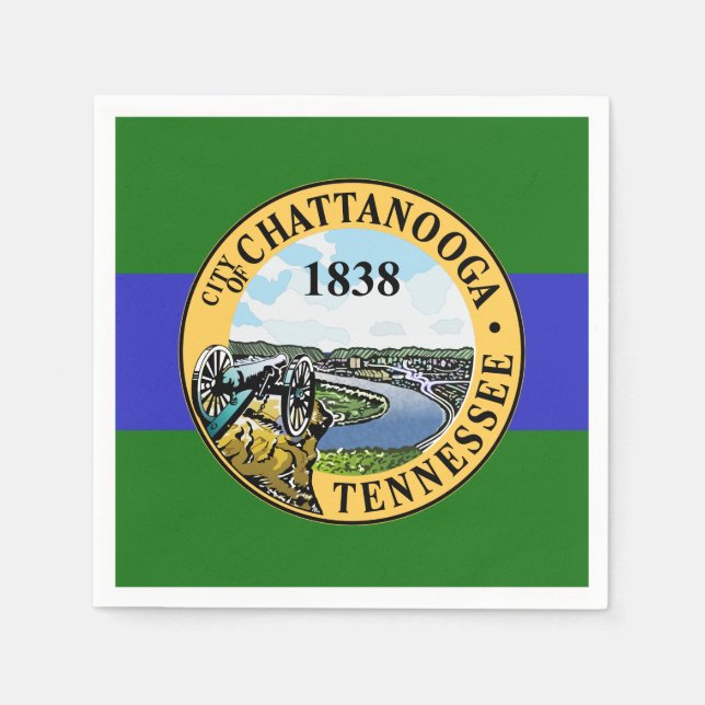Flag of Chattanooga, Tennessee Napkins (Front)