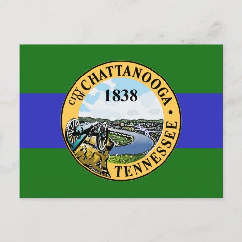 Flag of Chattanooga Tennessee Postcard