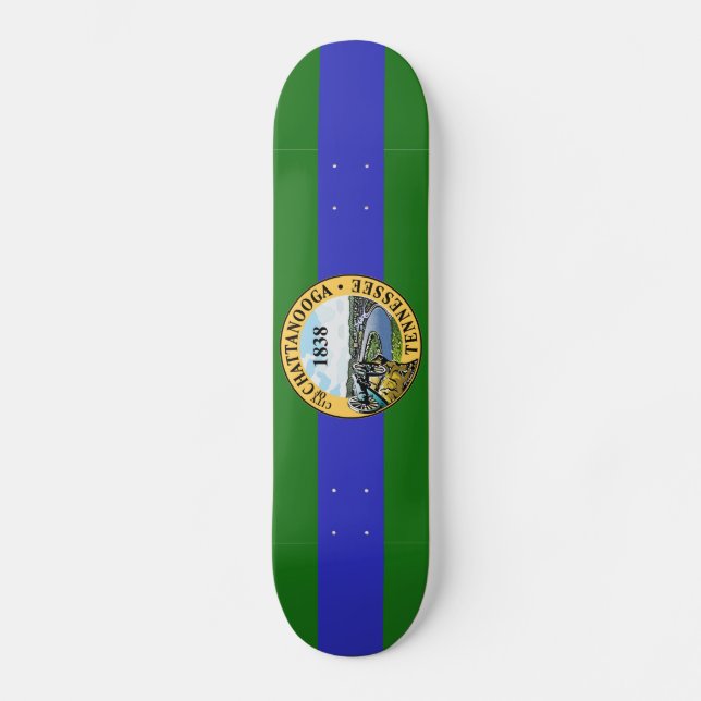 Flag of Chattanooga, Tennessee Skateboard (Front)