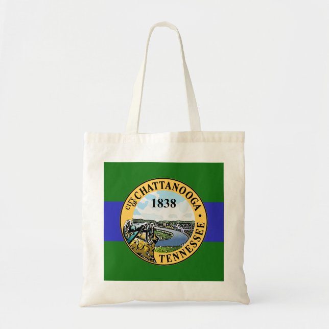 Flag of Chattanooga, Tennessee Tote Bag (Front)
