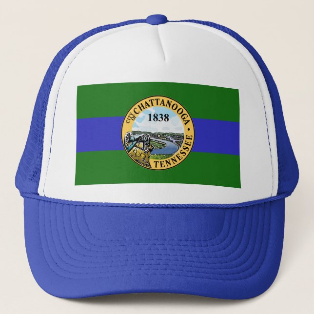 Flag of Chattanooga, Tennessee Trucker Hat (Front)