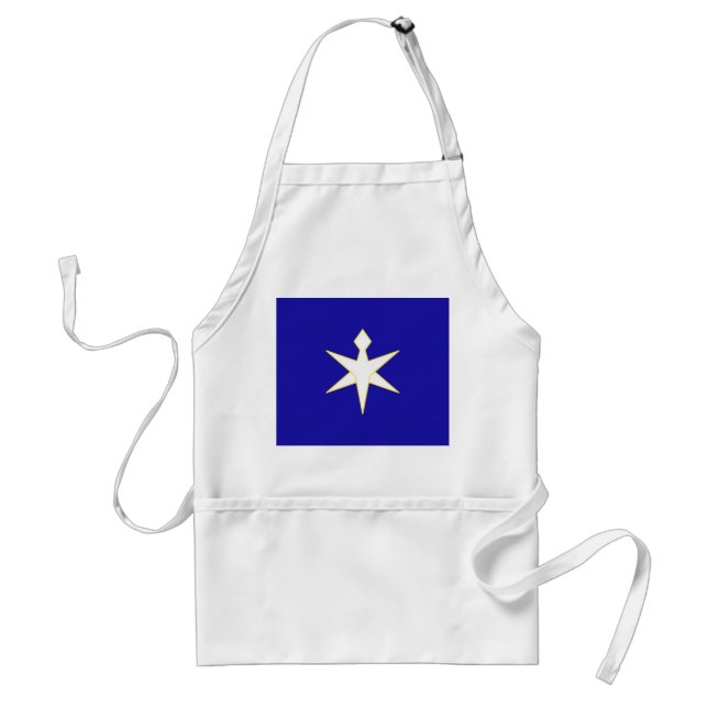 Flag of Chiba Prefecture, Japan Adult Apron (Front)