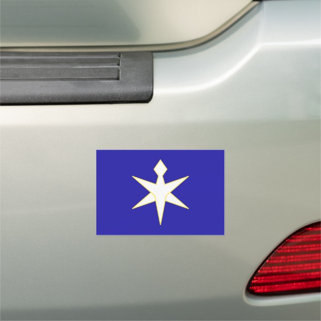 Flag of Chiba Prefecture, Japan Car Magnet (In Situ)
