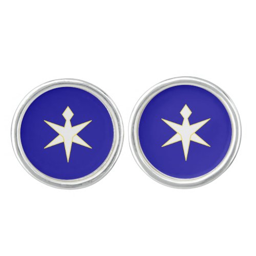 Flag of Chiba Prefecture Japan Cufflinks