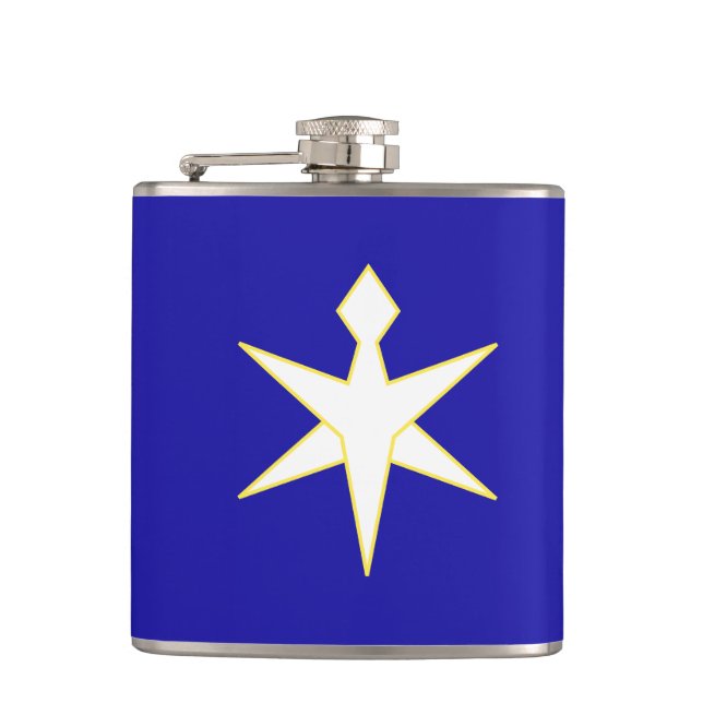 Flag of Chiba Prefecture, Japan Flask (Front)