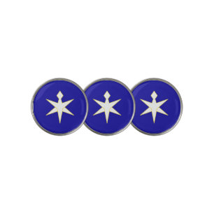 Flag of Chiba Prefecture, Japan Golf Ball Marker