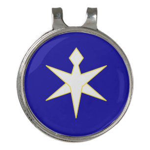 Flag of Chiba Prefecture, Japan Golf Hat Clip