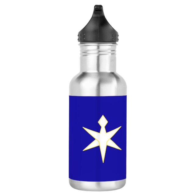 Flag of Chiba Prefecture, Japan Stainless Steel Water Bottle (Right)