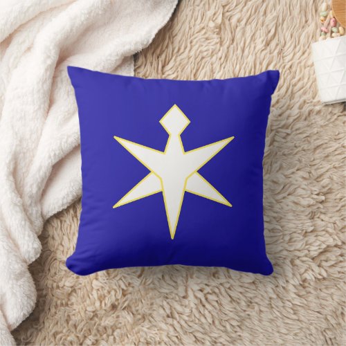 Flag of Chiba Prefecture Japan Throw Pillow