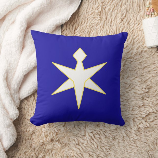 Flag of Chiba Prefecture, Japan Throw Pillow (Blanket)