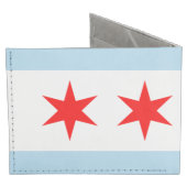 Flag of Chicago Billfold Wallet (Back)