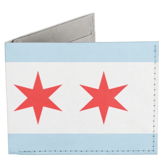 Flag of Chicago Billfold Wallet (Front)