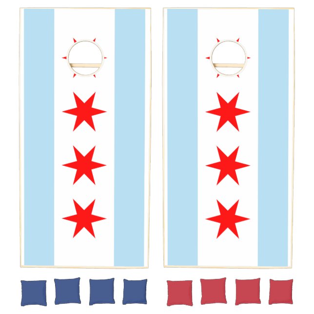 Flag of Chicago Cornhole Set (Set)