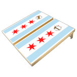 Flag of Chicago Cornhole Set