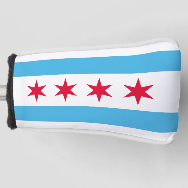 Flag of Chicago Golf Head Cover (Front)