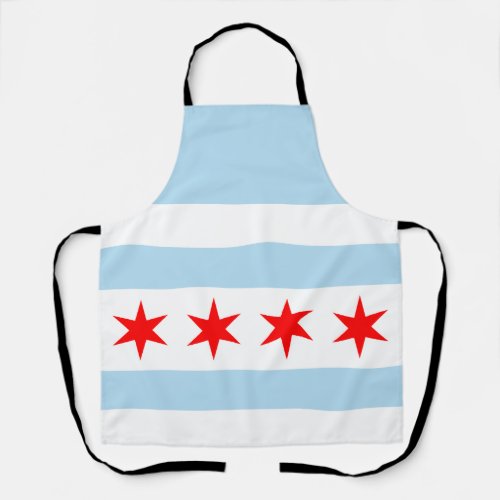Flag of Chicago Illinois  Apron