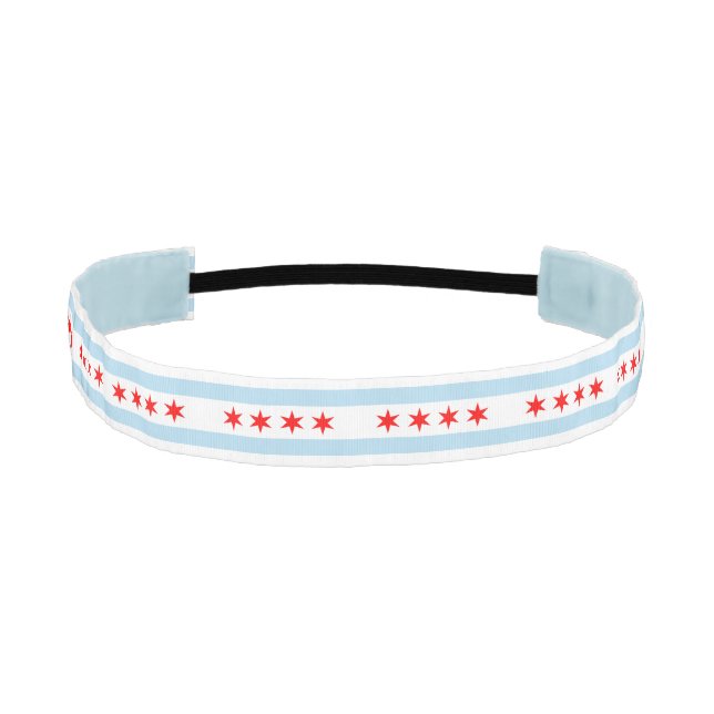 Flag of Chicago, Illinois Athletic Headband (Front)