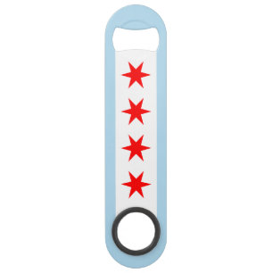 Flag of Chicago, Illinois Bar Key