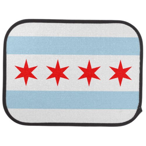 Flag of Chicago Illinois Car Mat