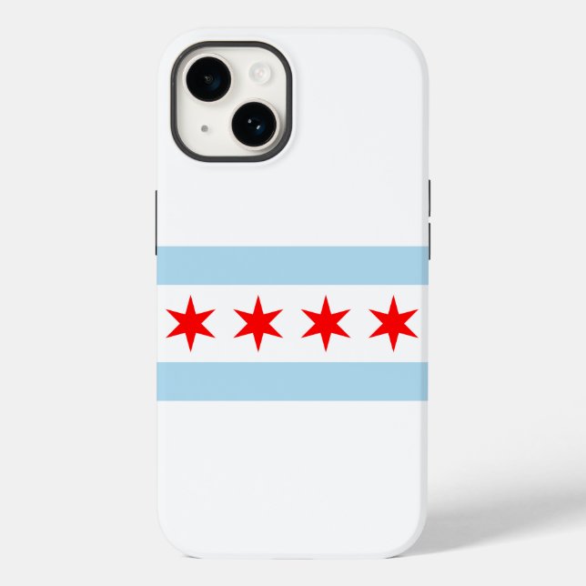 Flag of Chicago, Illinois  Case-Mate iPhone Case (Back)