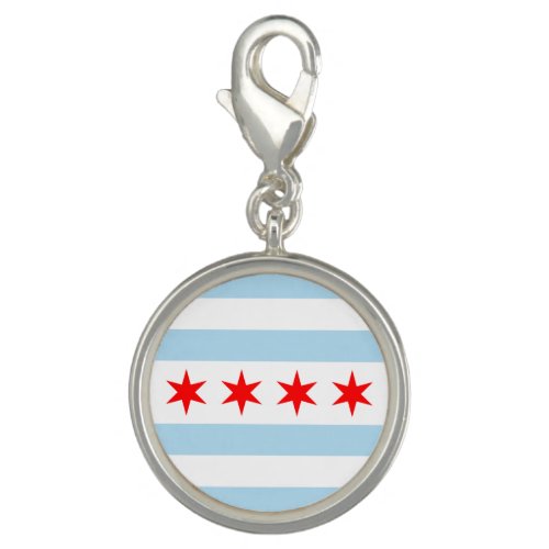 Flag of Chicago Illinois Charm