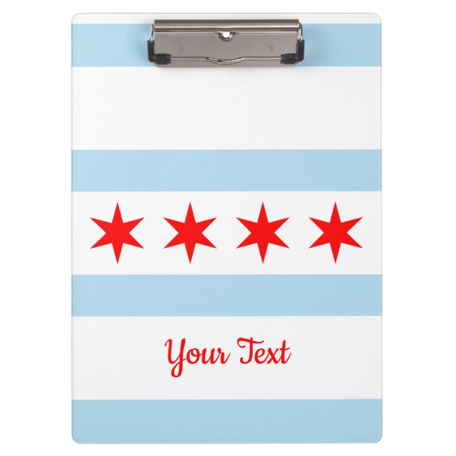 Flag of Chicago, Illinois Clipboard (Front)