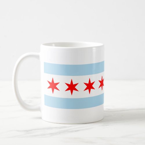 Flag of Chicago Illinois Coffee Mug