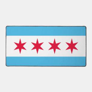 Flag of Chicago, Illinois Desk Mat
