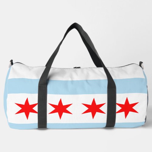 Flag of Chicago Illinois  Duffle Bag