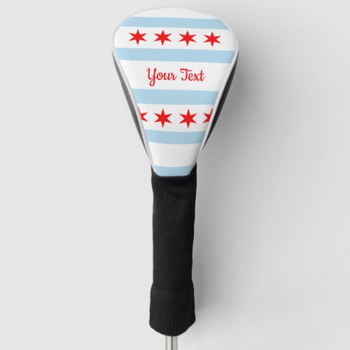 Flag of Chicago Illinois Golf Head Cover