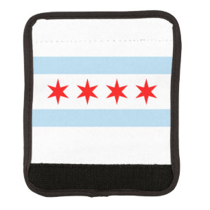 Flag of Chicago, Illinois Luggage Handle Wrap