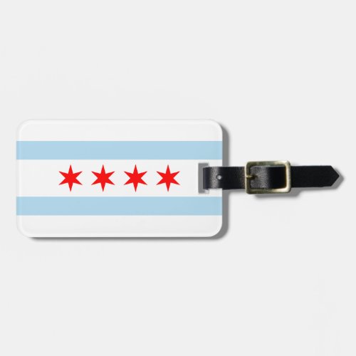 Flag of Chicago Illinois Luggage Tag