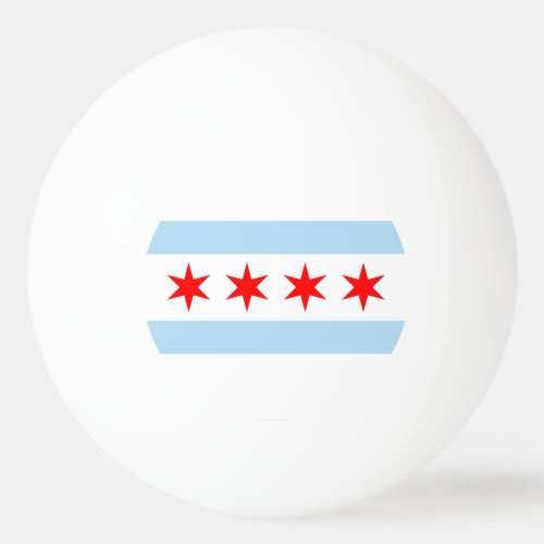 Flag of Chicago Illinois Ping_Pong Ball