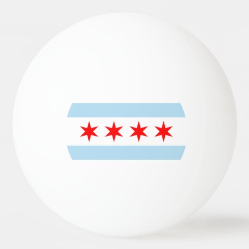 Flag of Chicago Illinois Ping_Pong Ball