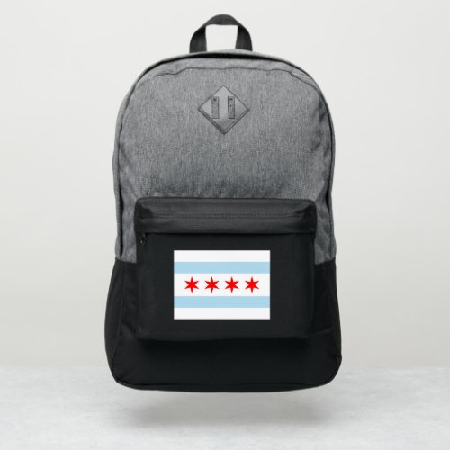 Flag of Chicago Illinois Port Authority Backpack