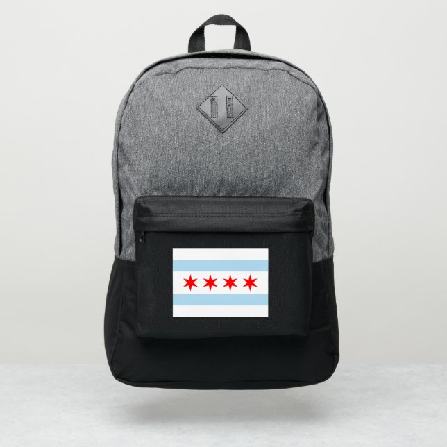 Flag of Chicago, Illinois Port Authority® Backpack (Front)