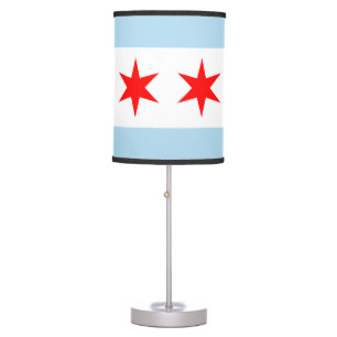 Flag of Chicago, Illinois Table Lamp