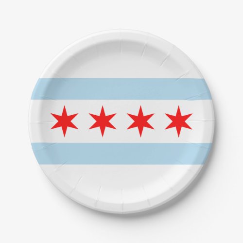Flag of Chicago  Paper Plates