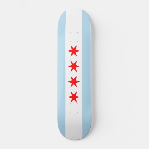 Flag of Chicago Skateboard