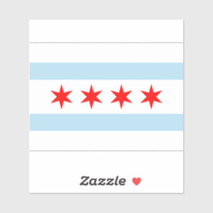 Flag of Chicago Sticker