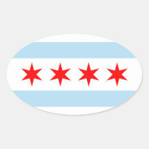 2x Sticker Flag Vintage Distressed Chicago Dc 